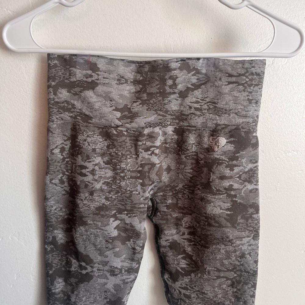 Gray Camouflage Kids Leggings